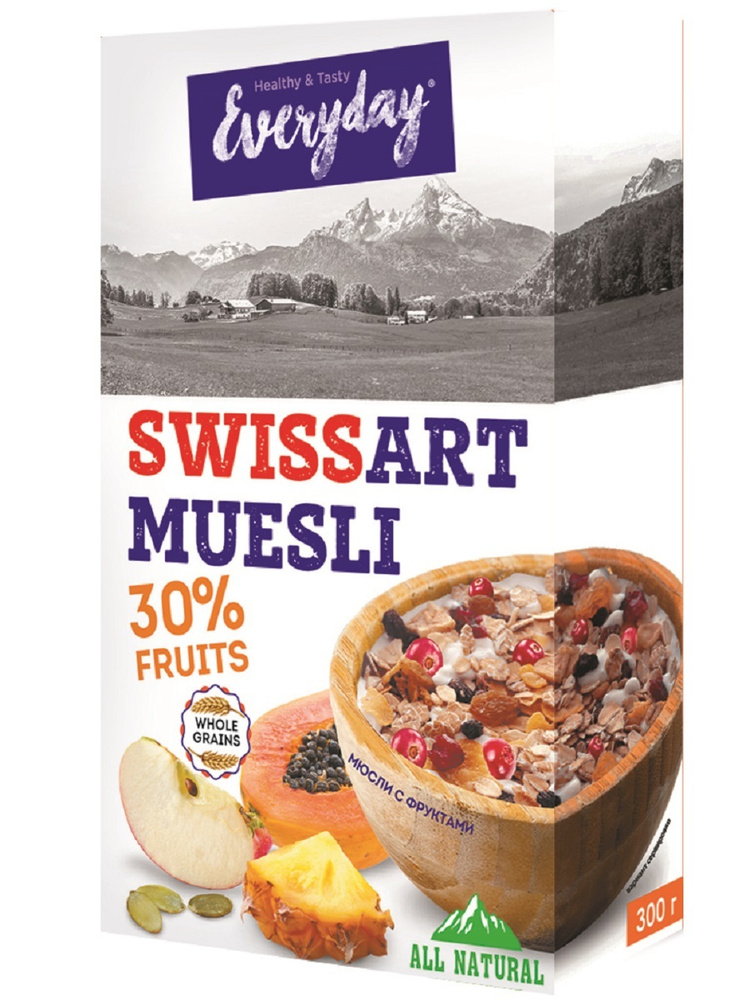 Мюсли с фруктами Swiss art Everyday, 300 гр. #1