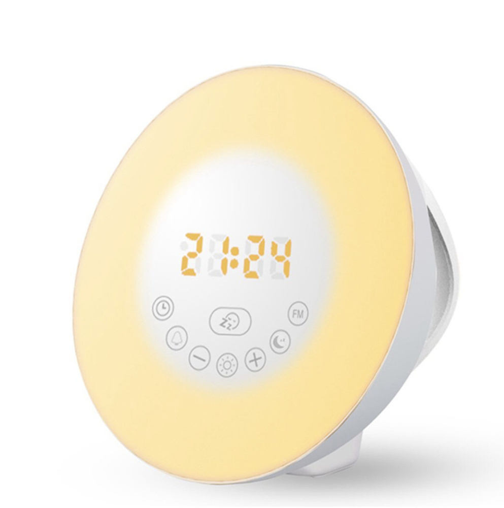 Световой будильник ночник с FM радио MyPads A130-612 с имитацией рассвета и заката для спокойного сна #1