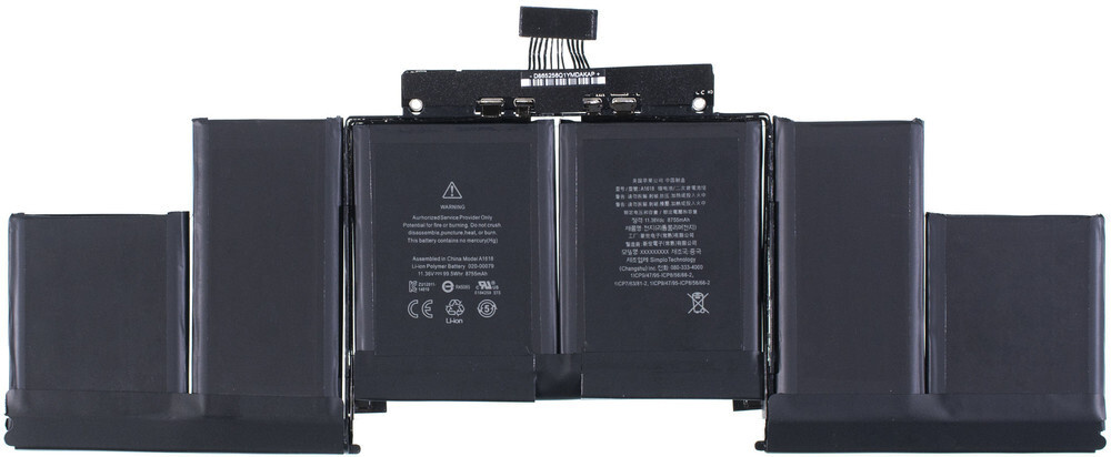 Аккумулятор / батарея для MacBook Pro 15" A1398 (EMC 2909) Mid 2015 / A1618 / 11.36V / 8755mAh / 99.5Wh #1