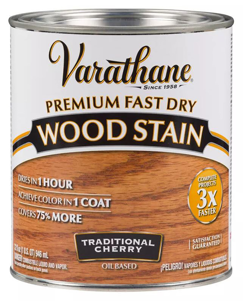 Масло для дерева тонирующее быстросохнущее Varathane Fast Dry Wood Stain 0,946 л. Цвет: Вишня  #1