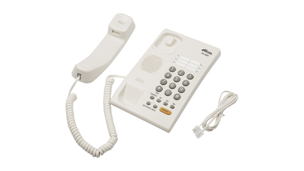 Проводной телефон RITMIX RT-330 white #1