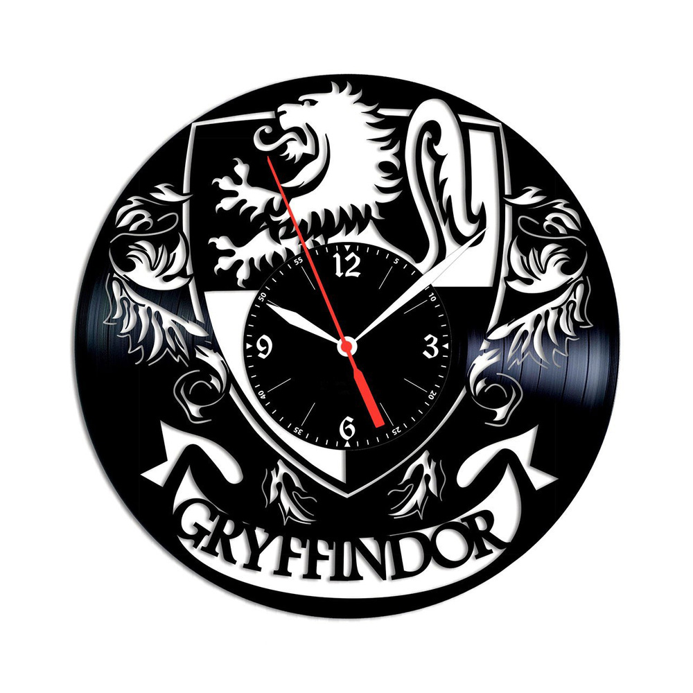Настенные часы из виниловой пластинки "Гарри Поттер" #1