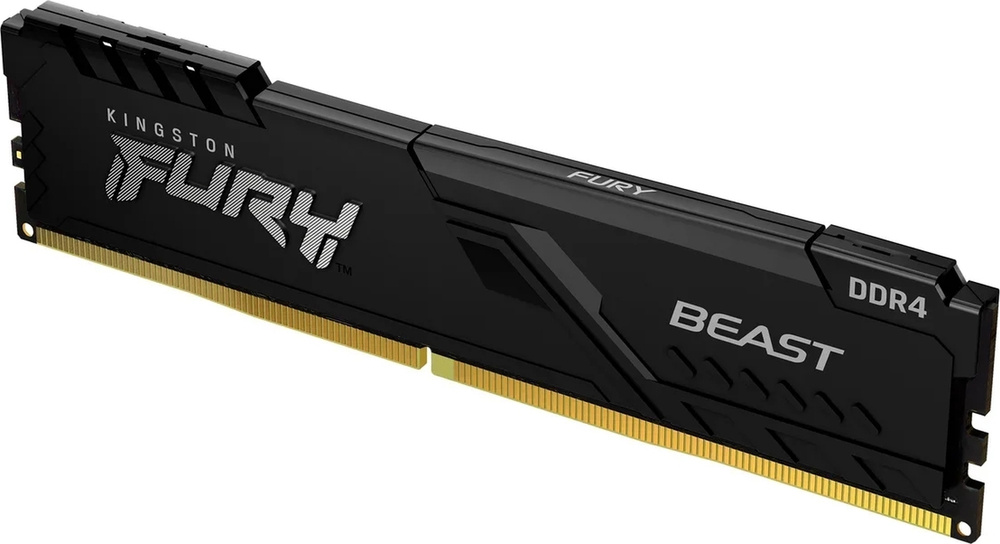 Kingston Fury Оперативная память Beast Black DDR4 2666 МГц 1x4 ГБ (KF426C16BB/4)  #1