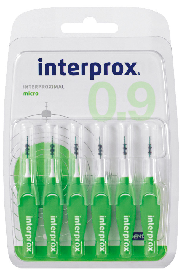 Межзубные ершики для брекетов Interprox Micro 4G, 6 шт (0,9 мм), 1 упаковка  #1