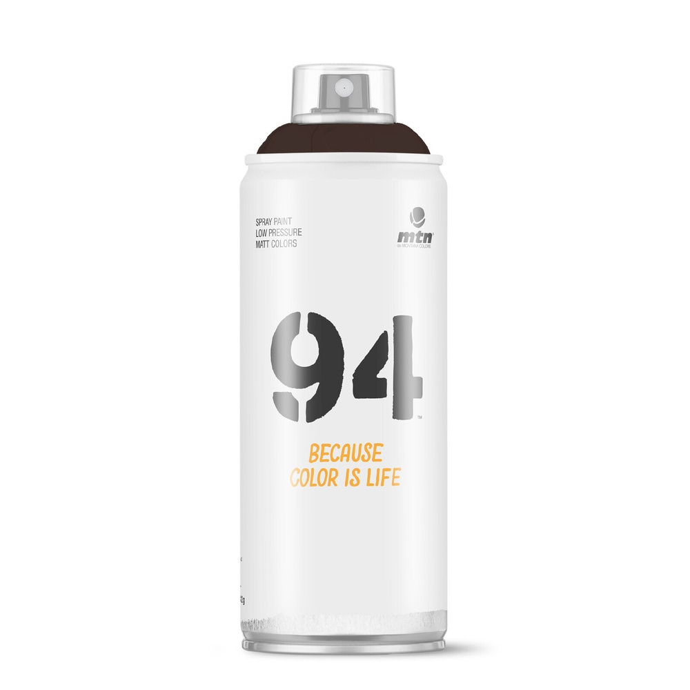 Краска аэрозольная матовая MTN 94 для граффити RV-035 Chocolate Brown темно-коричневый теплый, 400 мл #1