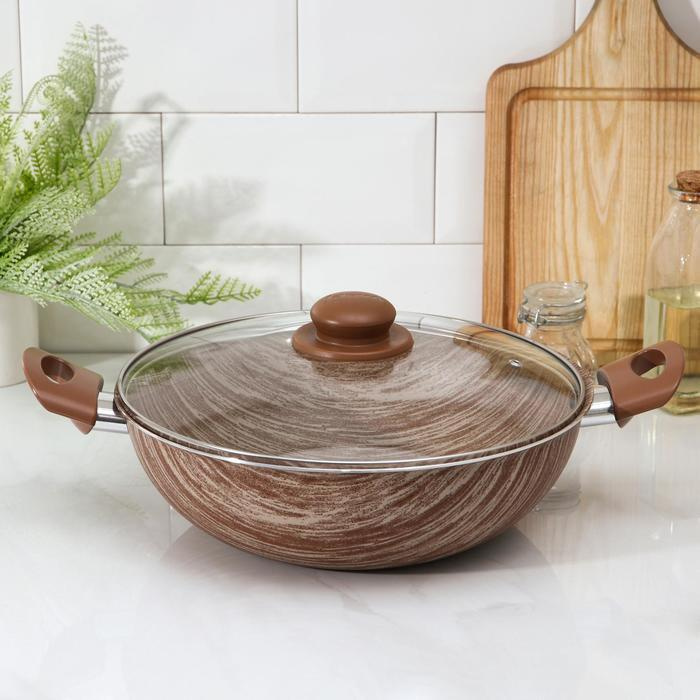 Jarko, Казан Kantry, 4 литра, d-28 см, стеклянная крышка, пластиковые ...