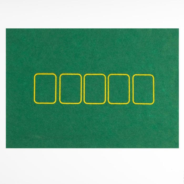 Покер, набор для игры (карты 2 колоды, фишки с номин. 100 шт, сукно 40х60 см)  #1