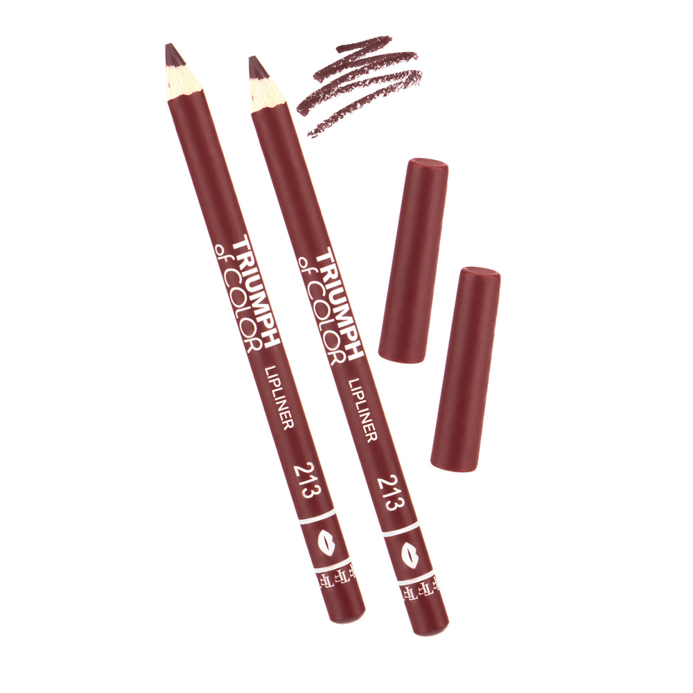 TF Карандаш для губ TRIUMPH of COLOR/lipliner, тон 213 "Слива", 2 шт. #1