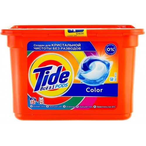 Капсулы Tide для стирки Color 15шт, 2 упаковки #1