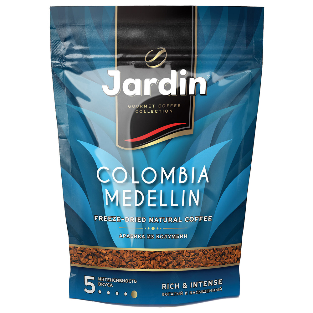 Кофе растворимый JARDIN "Colombia medellin", сублимированный, 150 г, мягкая упаковка  #1