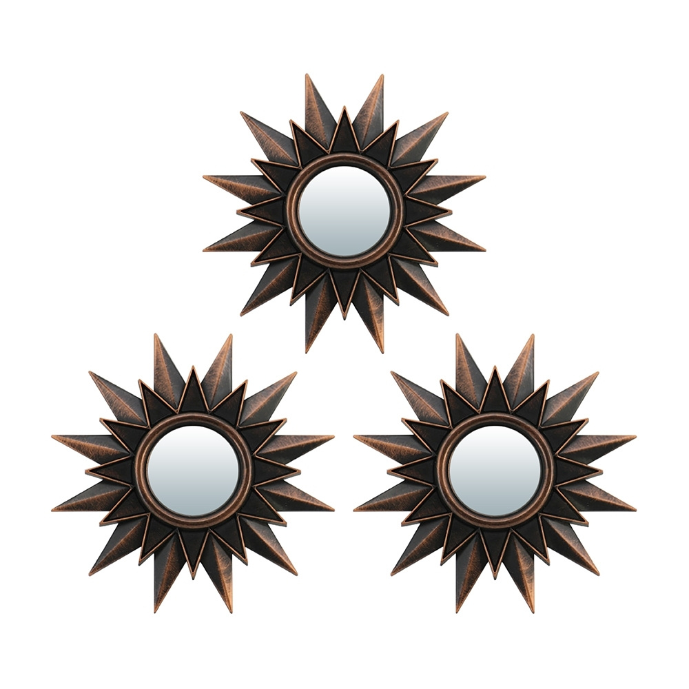 QWERTY Комплект декоративных зеркал ''Лилль'', бронза, 3шт, D8 см /16  #1