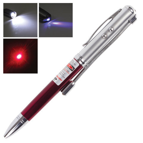 Указка лазерная, радиус 200 м, красный луч, LED-фонарь, стилус, детектор купюр, ручка, TD-RP-36  #1
