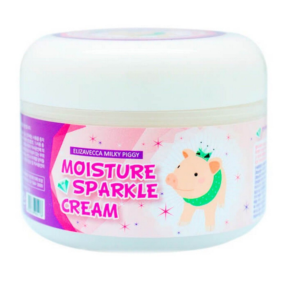 Elizavecca Крем для лица увлажняющий с эффектом сияния Milky Piggy Moisture Sparkle Cream, 100 мл  #1