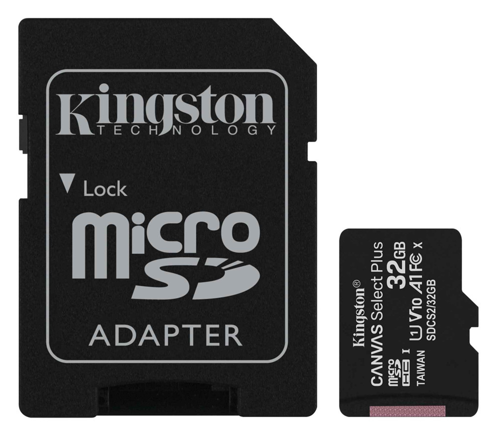 Карта памяти Kingston MicroSDHC 32GB Canvas Select Plus 100 МБ/с U1 A1 (с адаптером)  #1