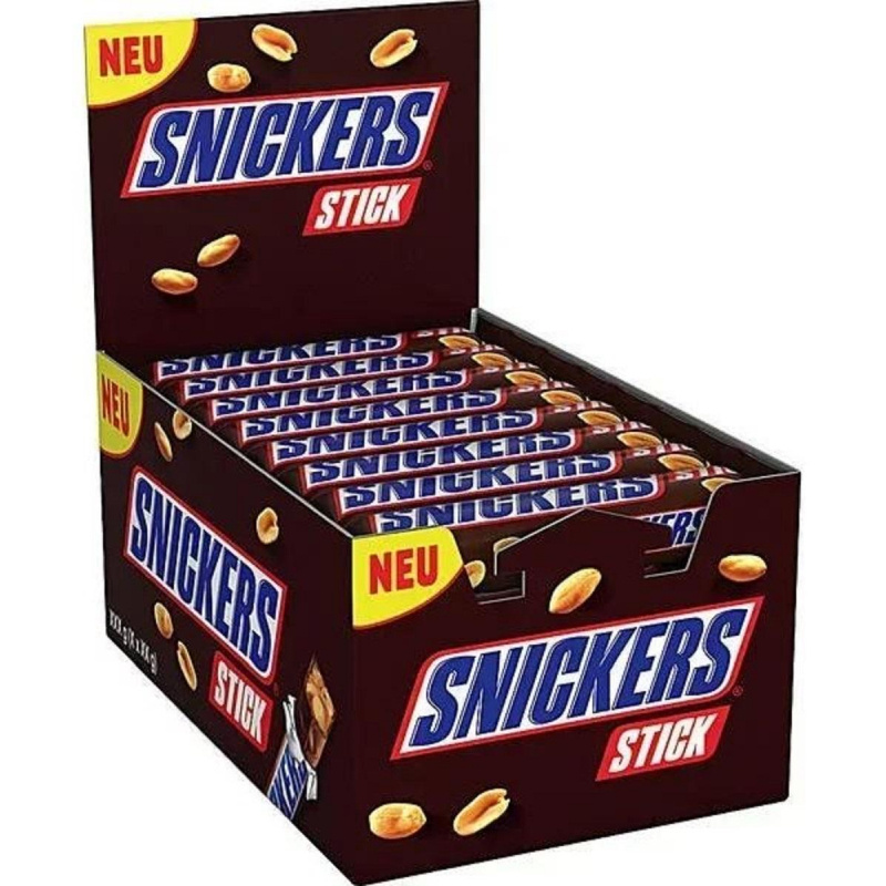 Шоколадный батончик Snickers Stick, 32 штуки по 20 грамм #1