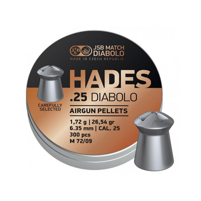 Пули JSB Hades Diabolo 6,35 мм, 1,72 грамм, 300 штук #1