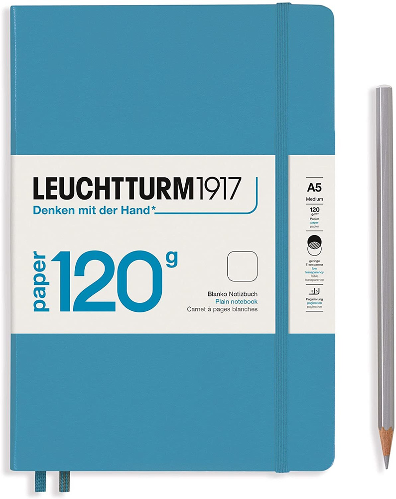 Блокнот Leuchtturm Edition 120g А5 (14.5x21см.), 120г/м2, 203 стр. (102 л.), без разметки, твердая обложка #1
