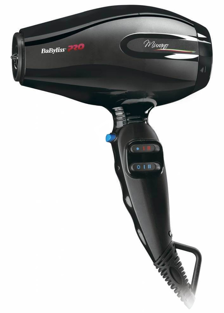 BaByliss PRO Фен для волос BAB6160INRE 2000 Вт, скоростей 2, кол-во насадок 2, черный  #1