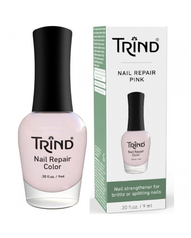 Trind, Nail Repair Color Pink, Укрепитель ногтей цветной, розовый, №7, 9 мл  #1