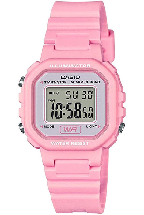 Электронные женские наручные часы Casio Collection LA-20WH-4A1 с будильником и секундомером  #1