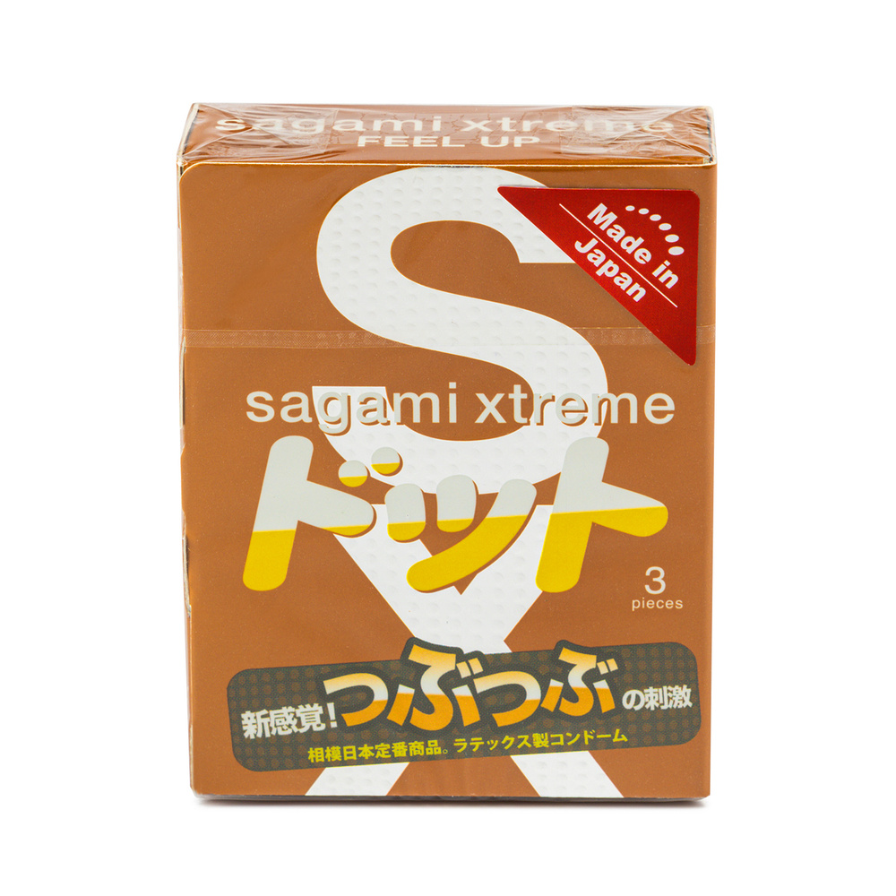 Sagami Xtreme Feel Up 3 шт. Презервативы анатомической формы с рельефной текстурой  #1