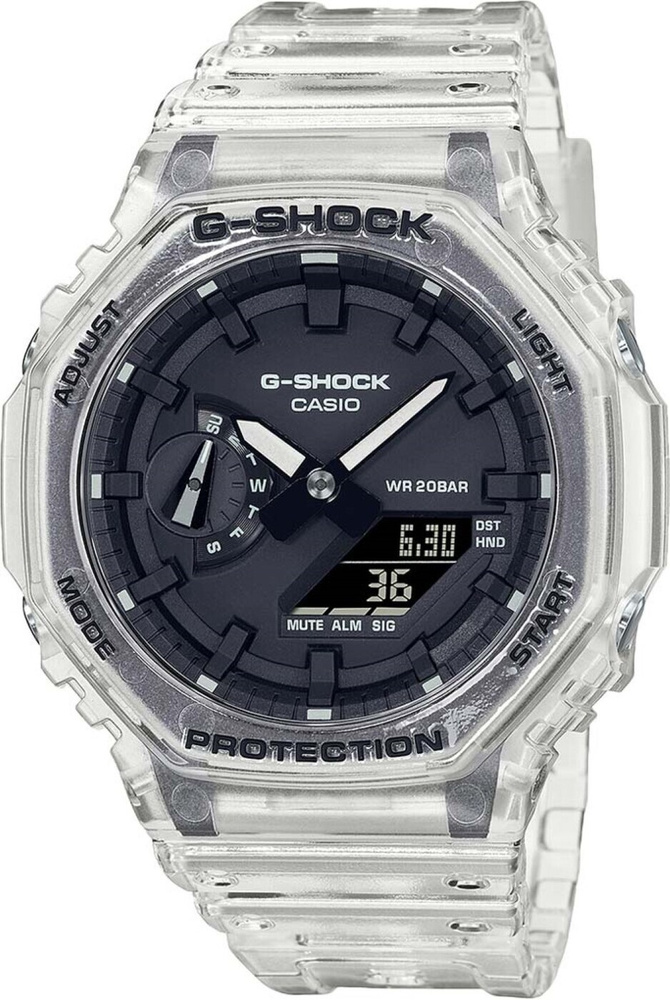 Часы наручные мужские Casio G-SHOCK GA-2100SKE-7AER Японские оригинальные водонепроницаемые часы с гарантией #1