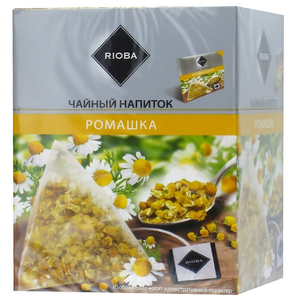 Травяной чай Rioba Ромашка в пирамидках 1,5 г 14 шт #1