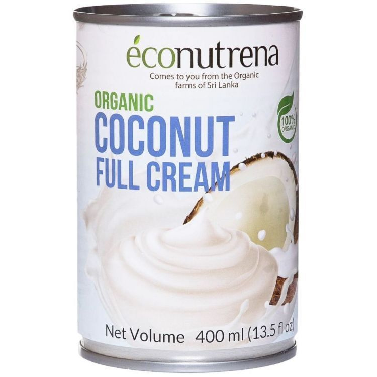 Кокосовые сливки органические 30% Econutrena, 400 мл. #1