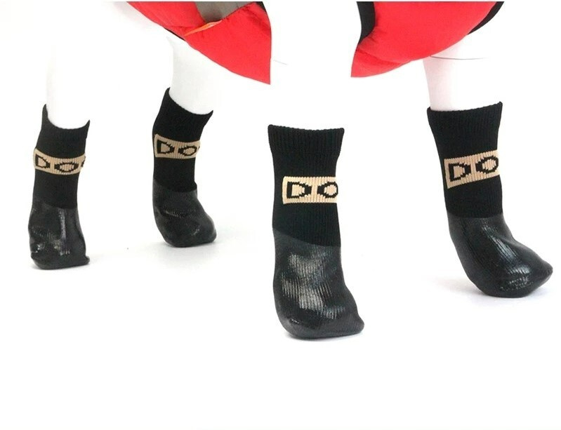 Носки для собак Arnydog "Dogy" черные, 3# (4см) Обувь для собак и кошек малых и средних пород.  #1