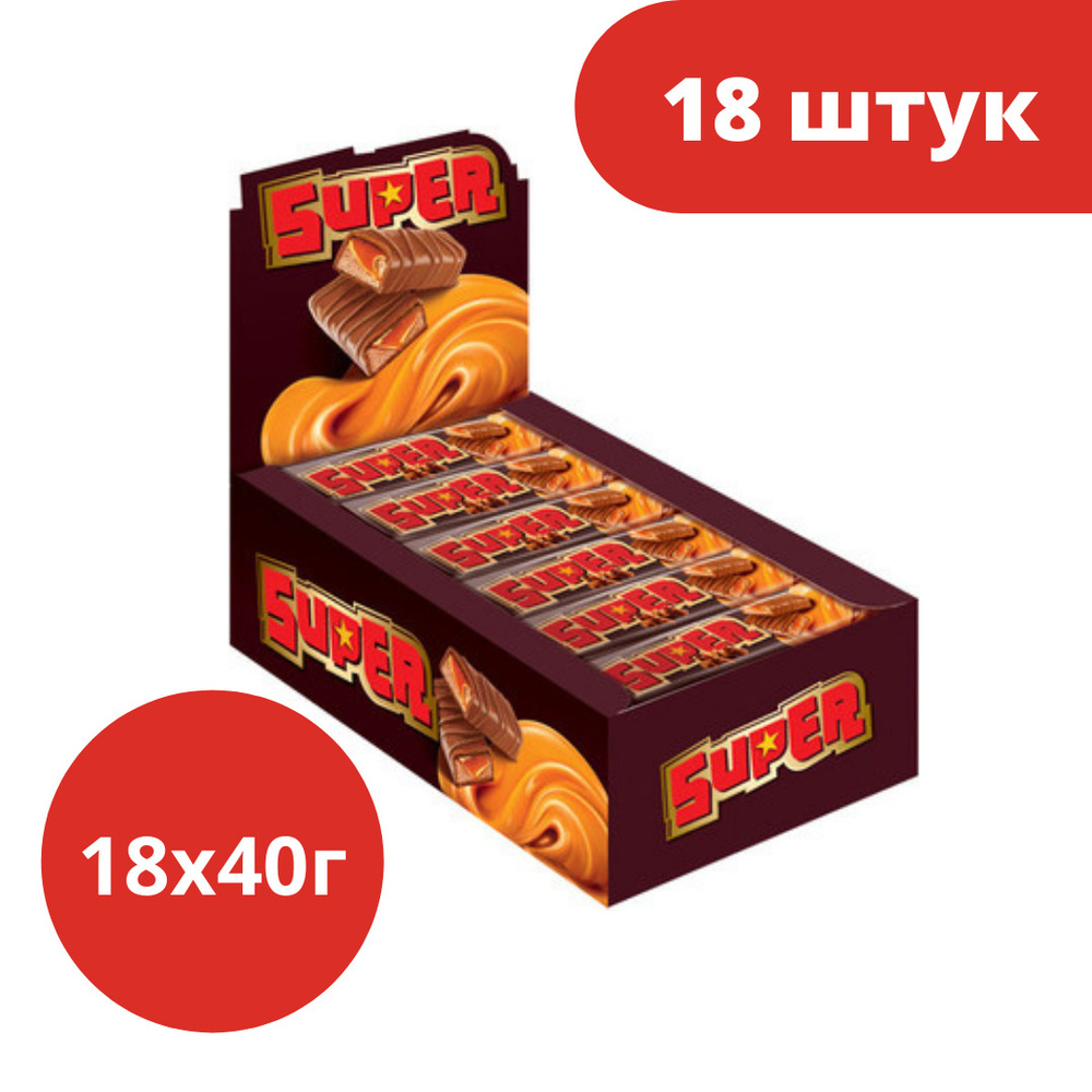 Батончик Super, 40 г (упаковка 18 шт.) #1
