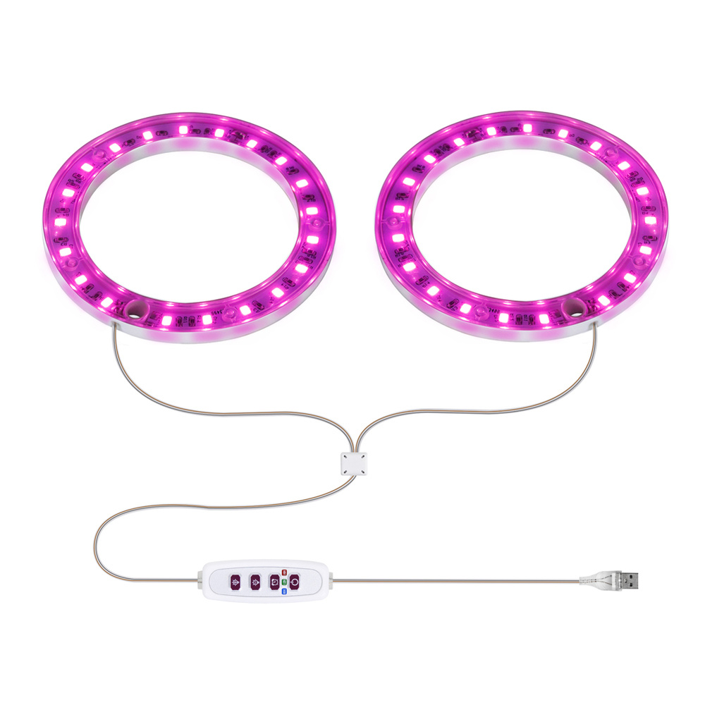 Двухголовые светодиодные лампы для выращивания растений USB Фито-лампа ...