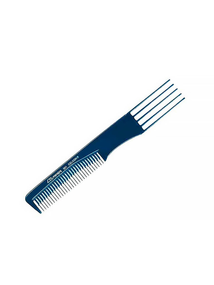 Comair Расческа для волос/ Расчёска-вилка пластмассовая для тупирования №301, 19,5 см.  #1