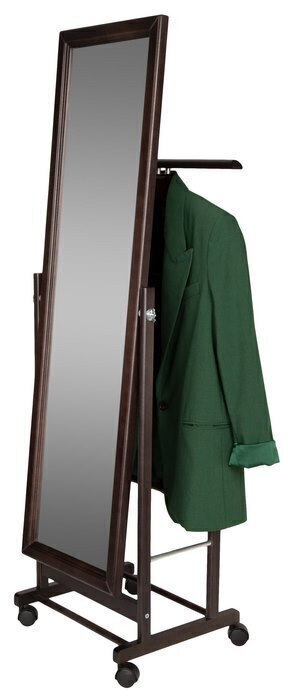 Вешалка костюмная с зеркалом на колёсиках Ifers ВеРоНа Элит венге  #1