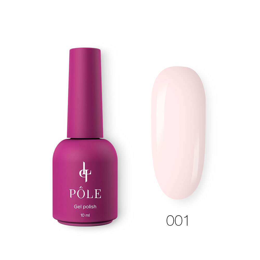 POLE Гель лак для ногтей Роскошь Inspired by France молочный розовый 10 мл  #1