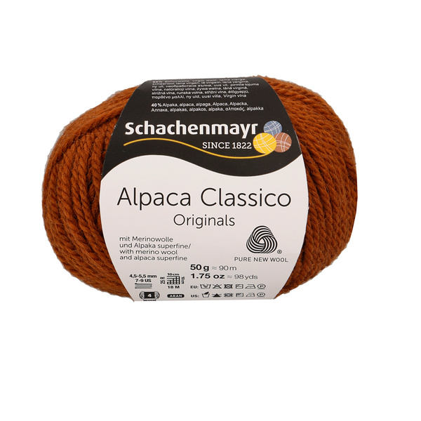 Пряжа Schachenmayr Originals Alpaca Classico 00010 zimt #1