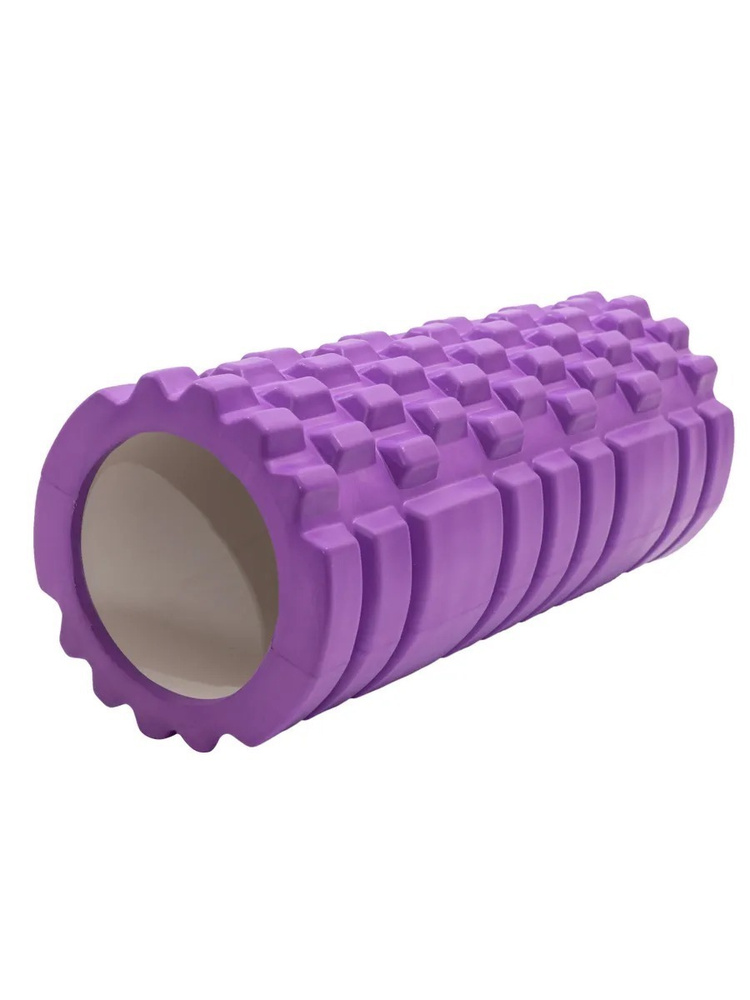 Ролик массажный для фитнеса CLIFF MODERATE S 33Х14см, фиолетовый  #1