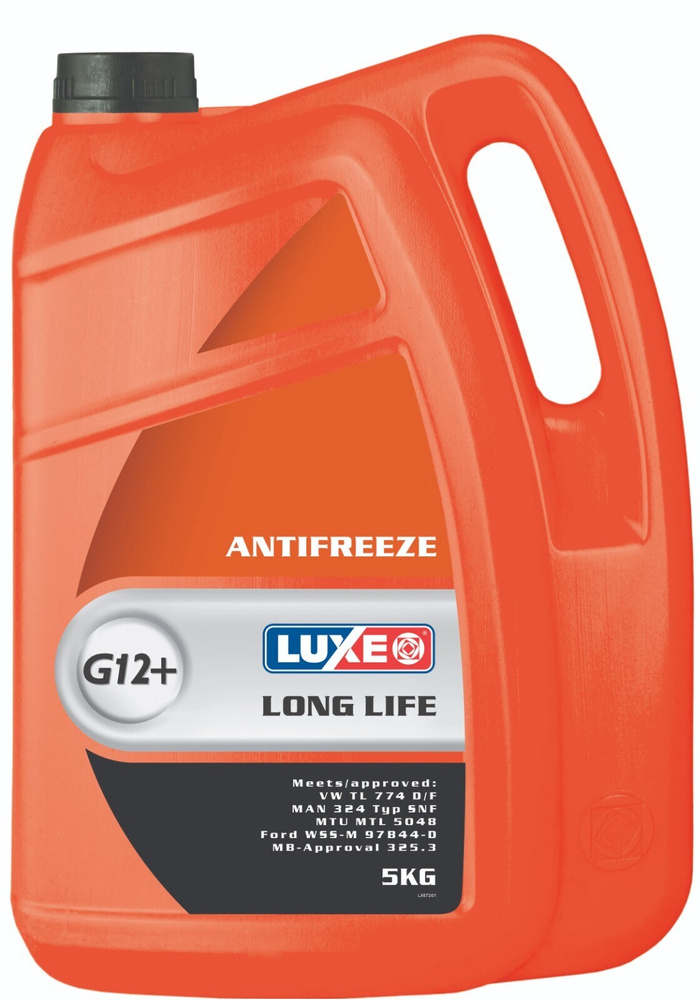 Антифриз красный G12+ Luxe Long Life Охлаждающая жидкость 5кг #1