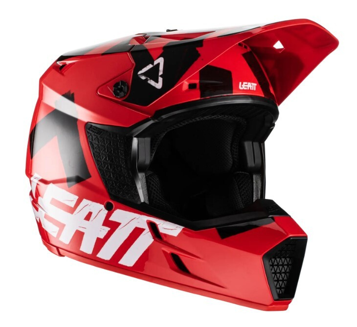 Шлем кроссовый подростковый Leatt Moto 3.5 Junior Helmet (Red, M, 2022 ) #1