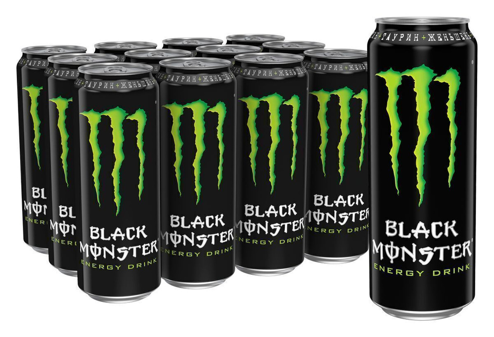 Энергетический напиток Black Monster Energy, 0,449 л #1