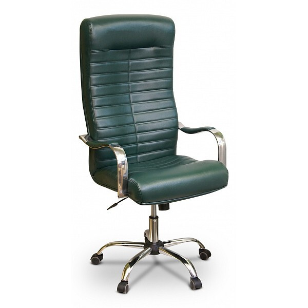Креслов Игровое компьютерное кресло, Экокожа, зеленая,темная  #1