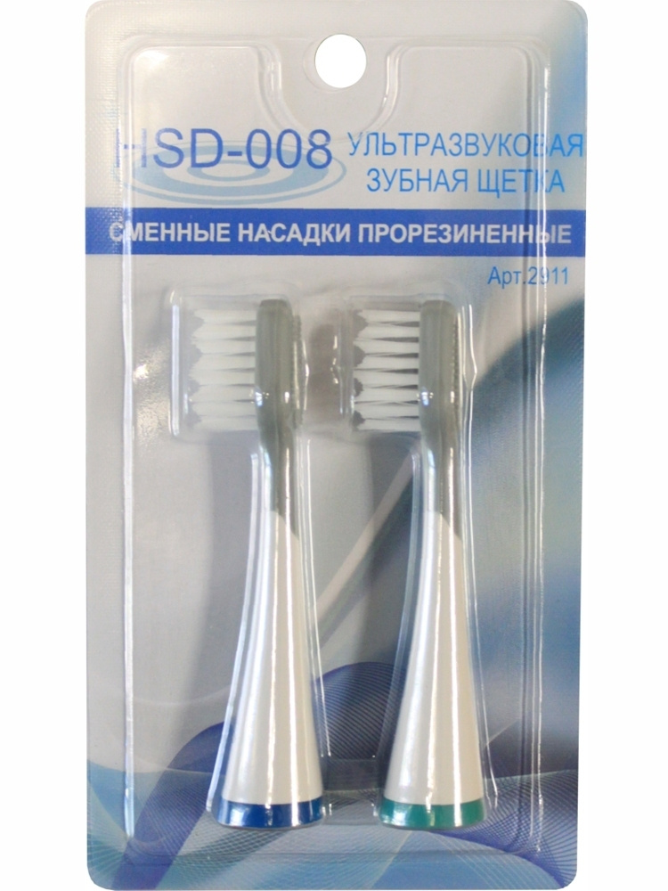 Donfeel / Насадки для зубной щетки HSD-008 средней жесткости и резиновым скребком для языка, арт 2911 #1