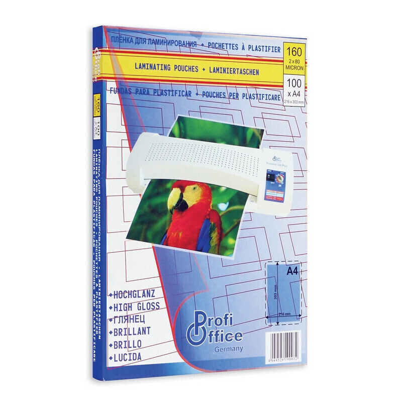 Пленка для ламинирования ProfiOffice А4, 80мкм 100шт/уп. #1