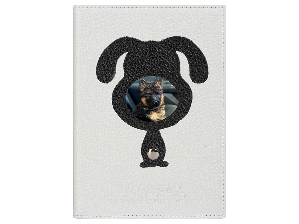 Обложка на ветеринарный паспорт "СОБАКА", натуральная кожа, 8217/22/1F, 573, Dimanche  #1
