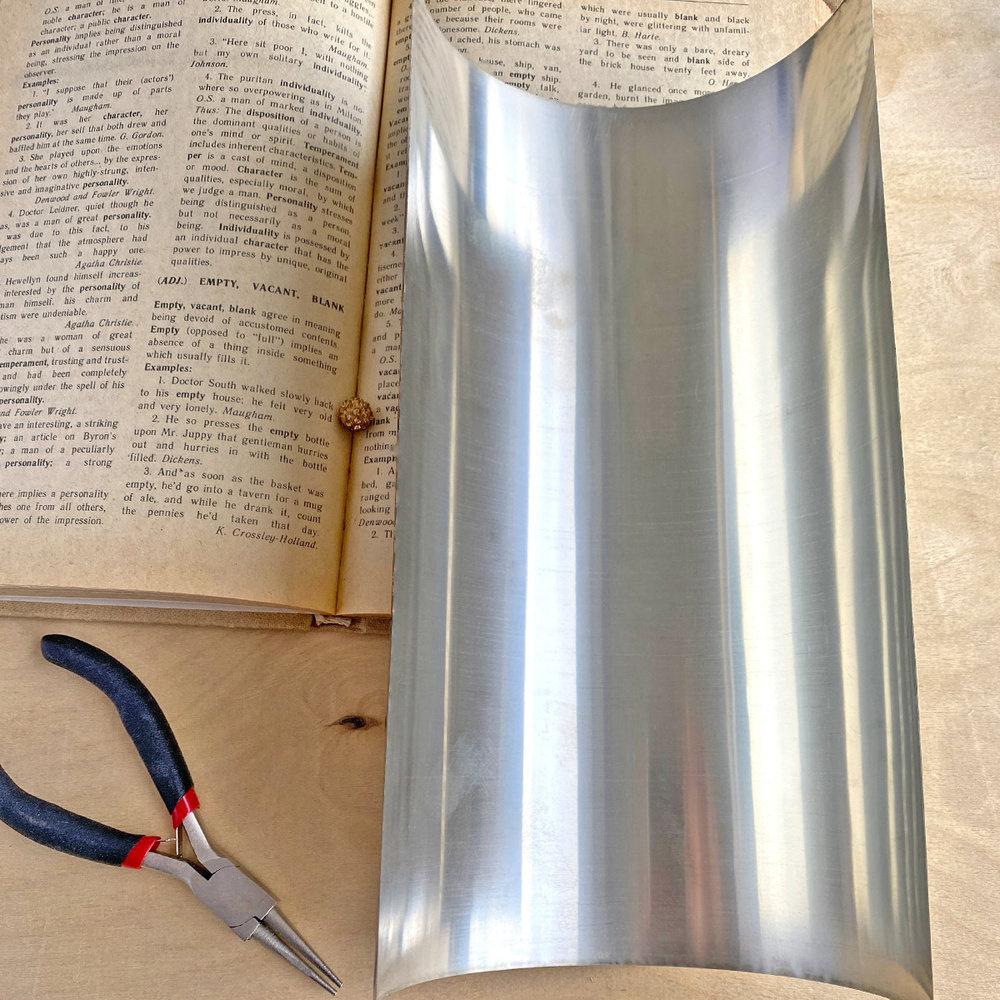 Нейзильбер листовой имитация серебра для хобби, без покрытия, МНЦ 15-20 толщина 0.2 мм 250х200 мм  #1