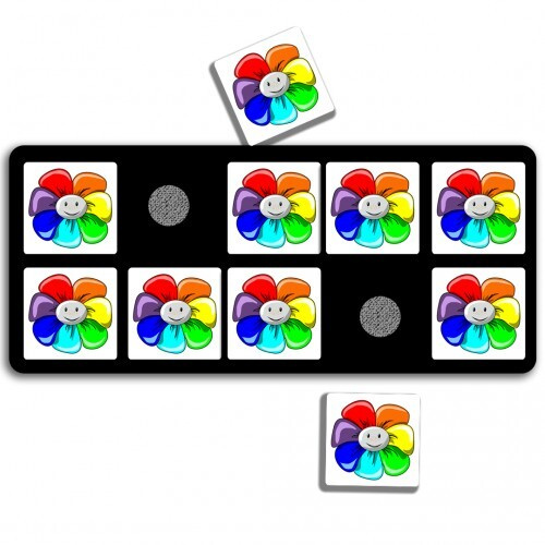 Развивающие карточки ПЕКС/PECS Планшет с жетонами Цветы 10 шт.  #1