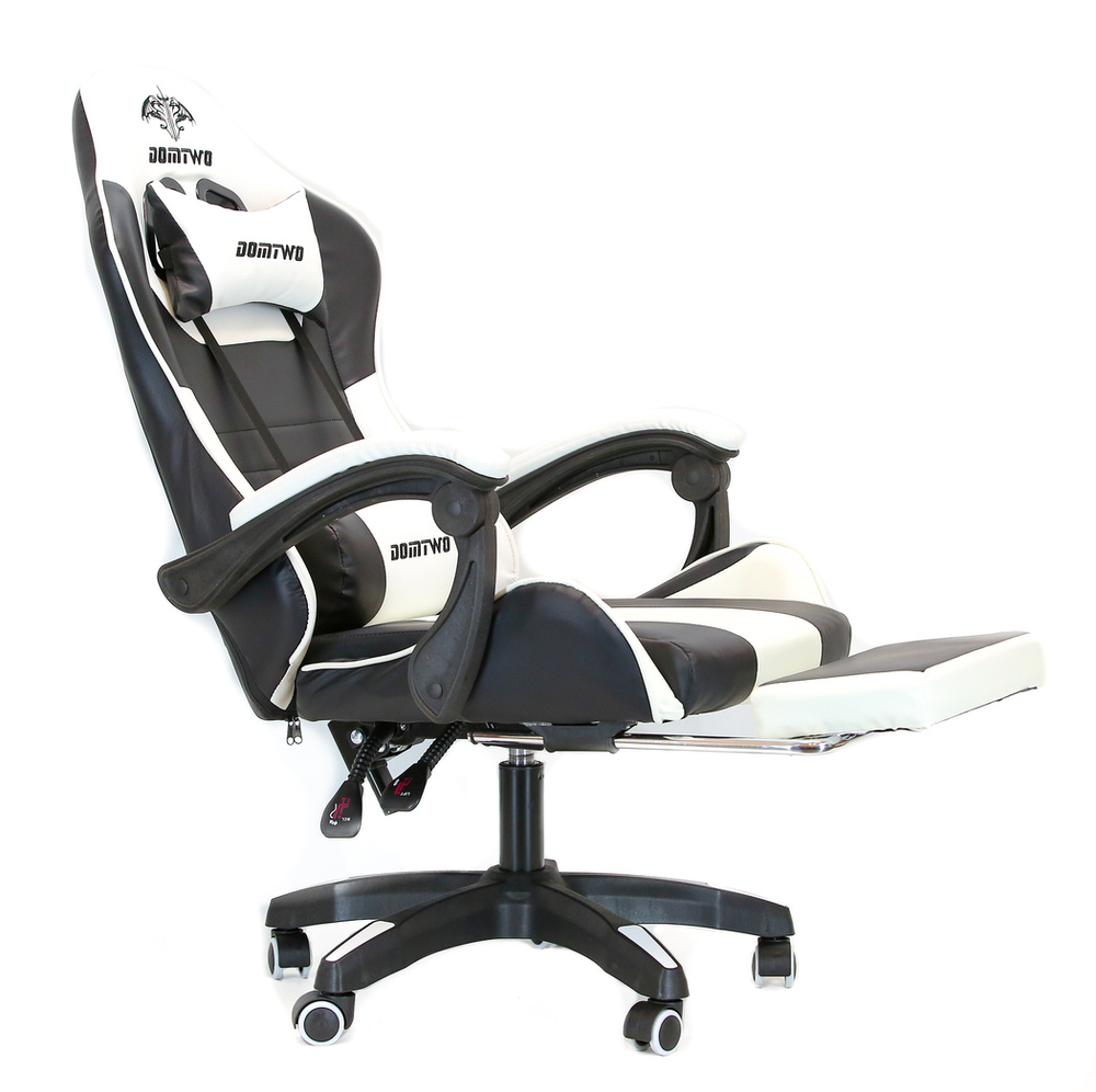 Игровое компьютерное кресло, Экокожа, белый #1