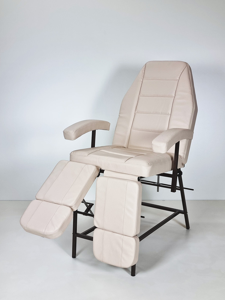 Педикюрное кресло кушетка для салона красоты с регулировкой угла наклона спинки и ножек  #1