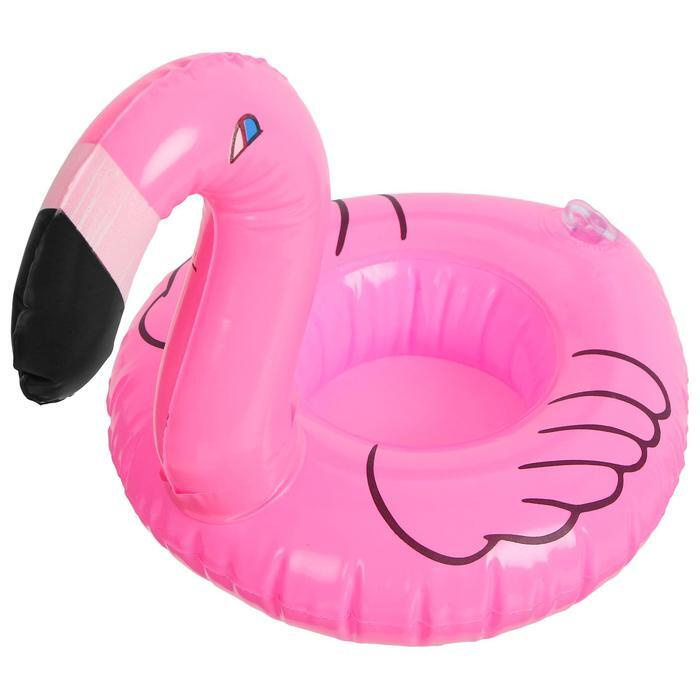 Игрушка надувная-подставка "Фламинго", 18 см #1