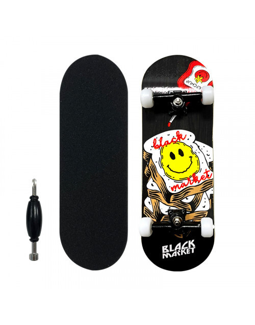 Фингерборд, профессиональный fingerboard Black market Deck 32 mm, пальчиковый скейтборд 33  #1