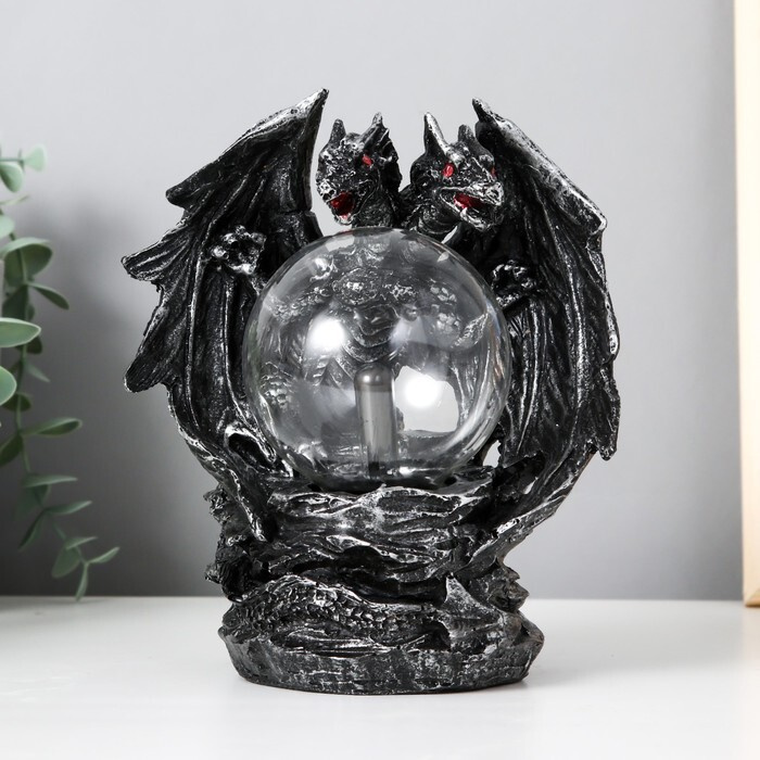 Risalux, Плазменный шар "Двуглавый дракон" 21х10х12 см #1